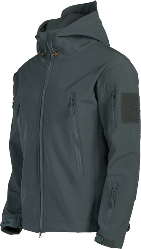 Soft Shell Tactical Army Jacket - veste outdoor pour homme - Grijs - L