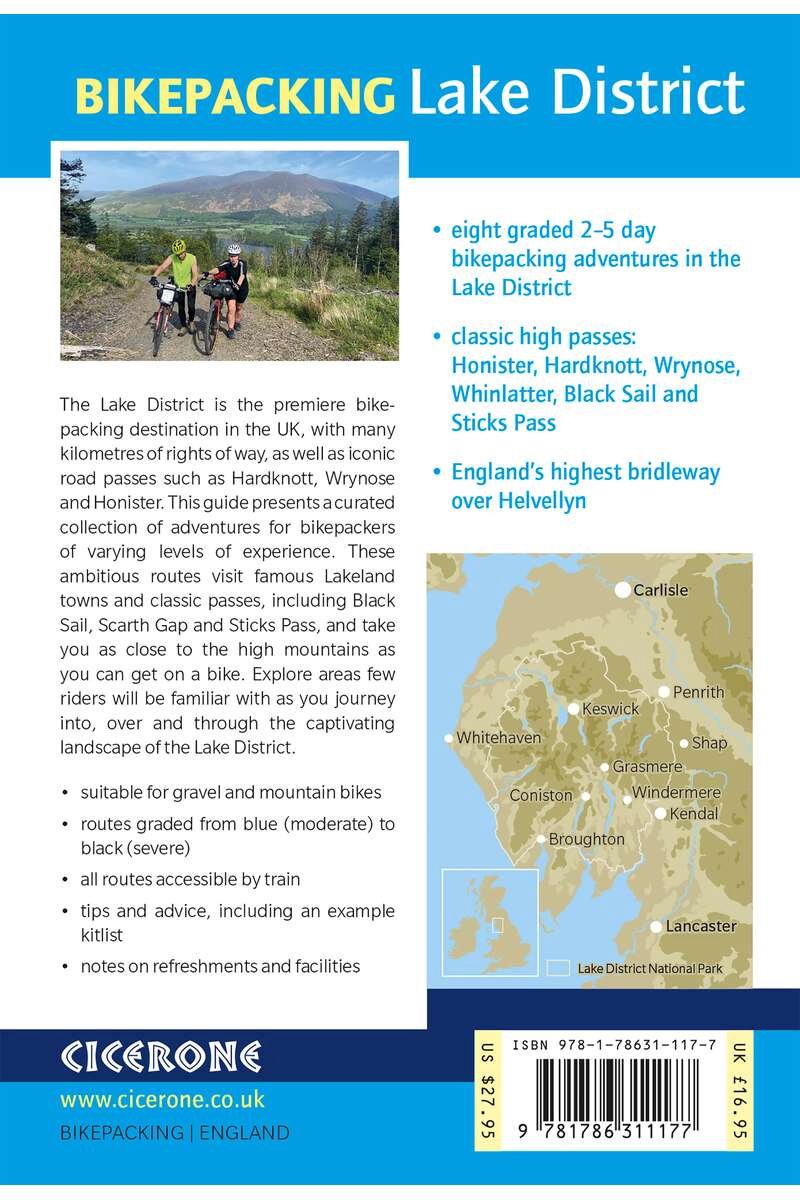 Bikepacking in the Lake District - back cover