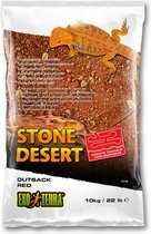 Exo Terra - Bodembedekking - Reptielen - Stone Desert Substraat Outback Red 10kg - 42x30x7cm Rood - 1st
