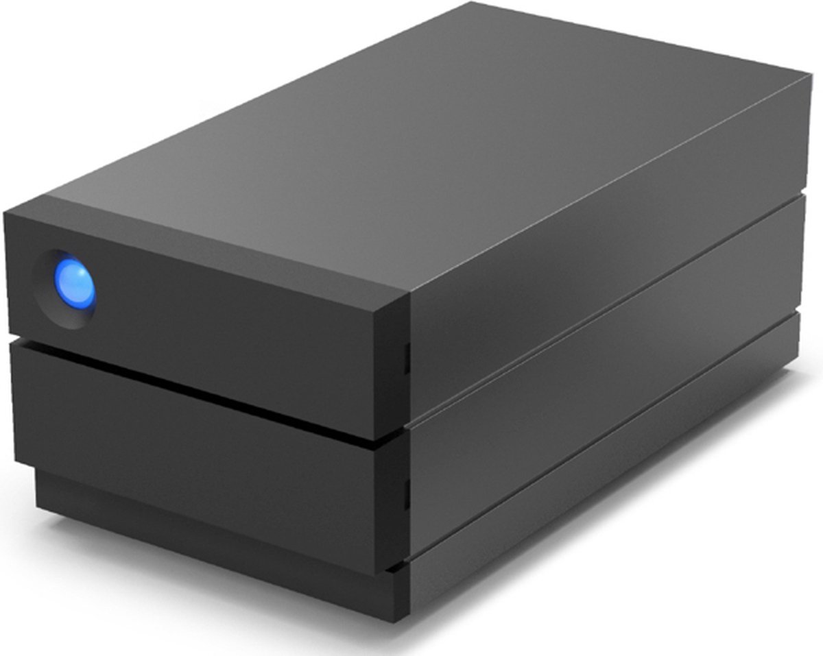 LaCie 2big Raid USB-C 40TB disk array Desktop Zwart