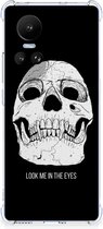 Beschermhoes Geschikt voor OPPO Reno10 Telefoon Hoesje met doorzichtige rand Skull Eyes
