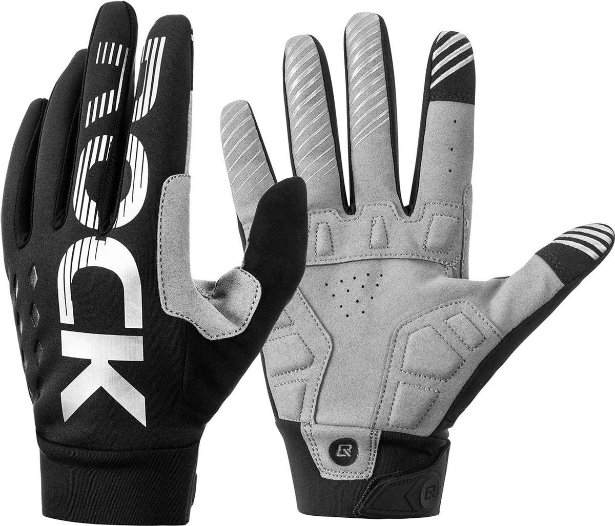 ROCKBROS - Comfortabele Winter Handschoenen - Met touchscreen - Windafstotend - Touchscreen - Voor het wandelenen- Voor fietshandschoenen Grijs - Maat XXL