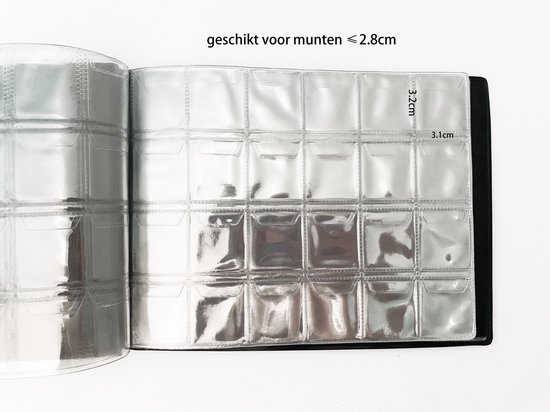 Marron)250 Pochettes 10 Pages Album De Pièces De Monnaie Livre De Collection  De