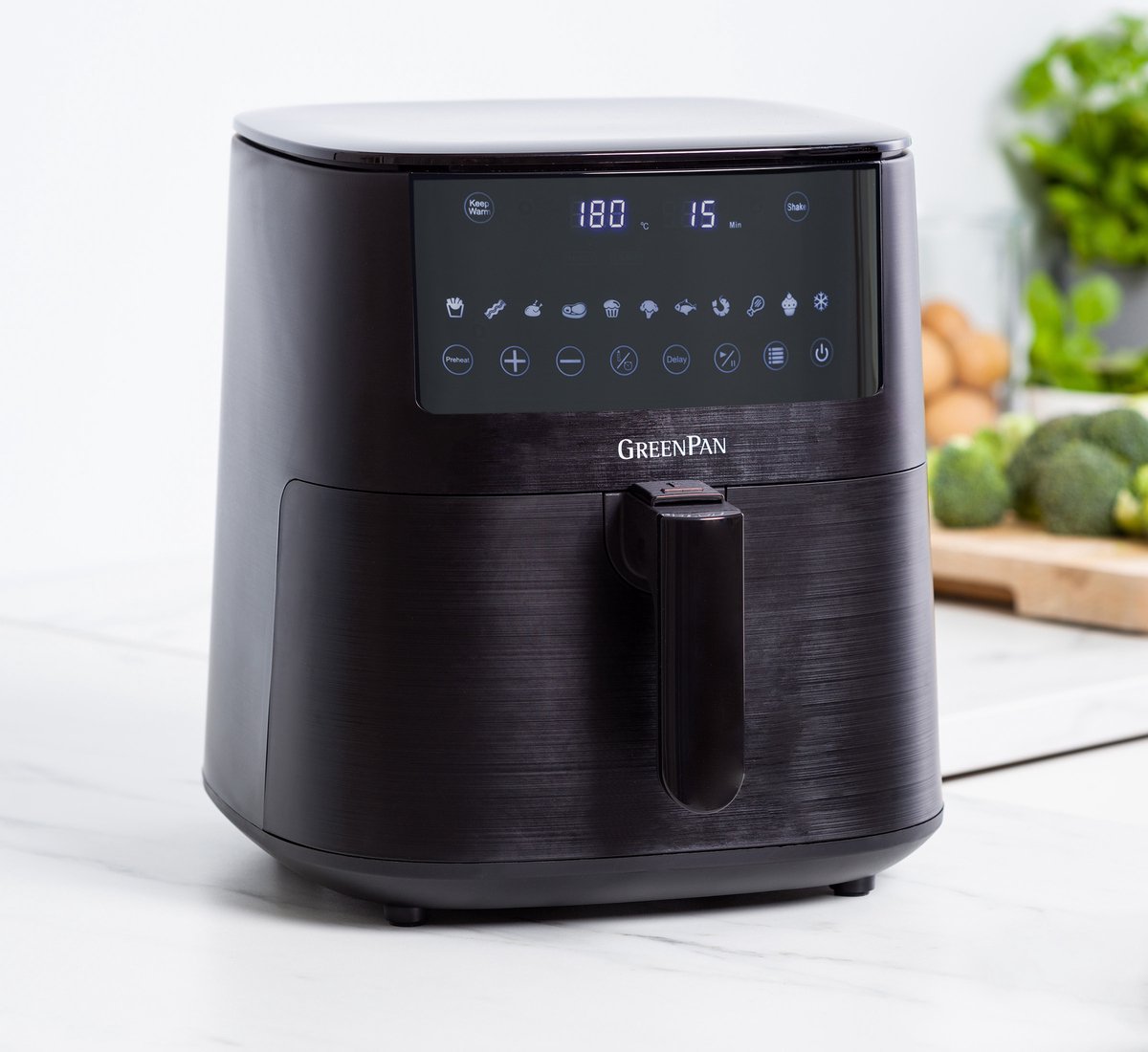 GreenPan - Bistro XL Airfryer - 7,2L - 11 programma's - zwart - PFAS-vrij