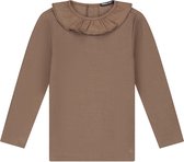 Sweet Petit peuter shirt Ellie - Meisjes Kleding - Taupebrown - Maat 80