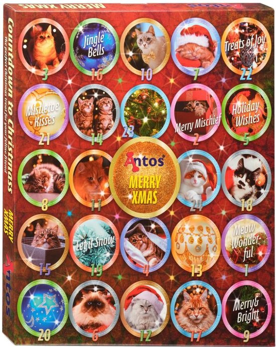 Adventskalender Antos voor de kat met katten snacks