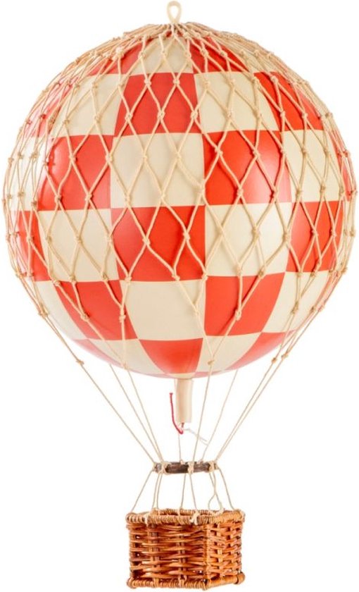 Super Balloon - Decoratieve Luchtballon - 20 cm - Handgemaakt - Hoogwaardige Kwaliteit - Beige Marineblauw