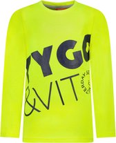 TYGO & vito jongens shirt Neon Bodyprint Safety Yellow