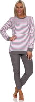 Normann badstof dames pyjama Creative 70261 - Rood - XL 48/50