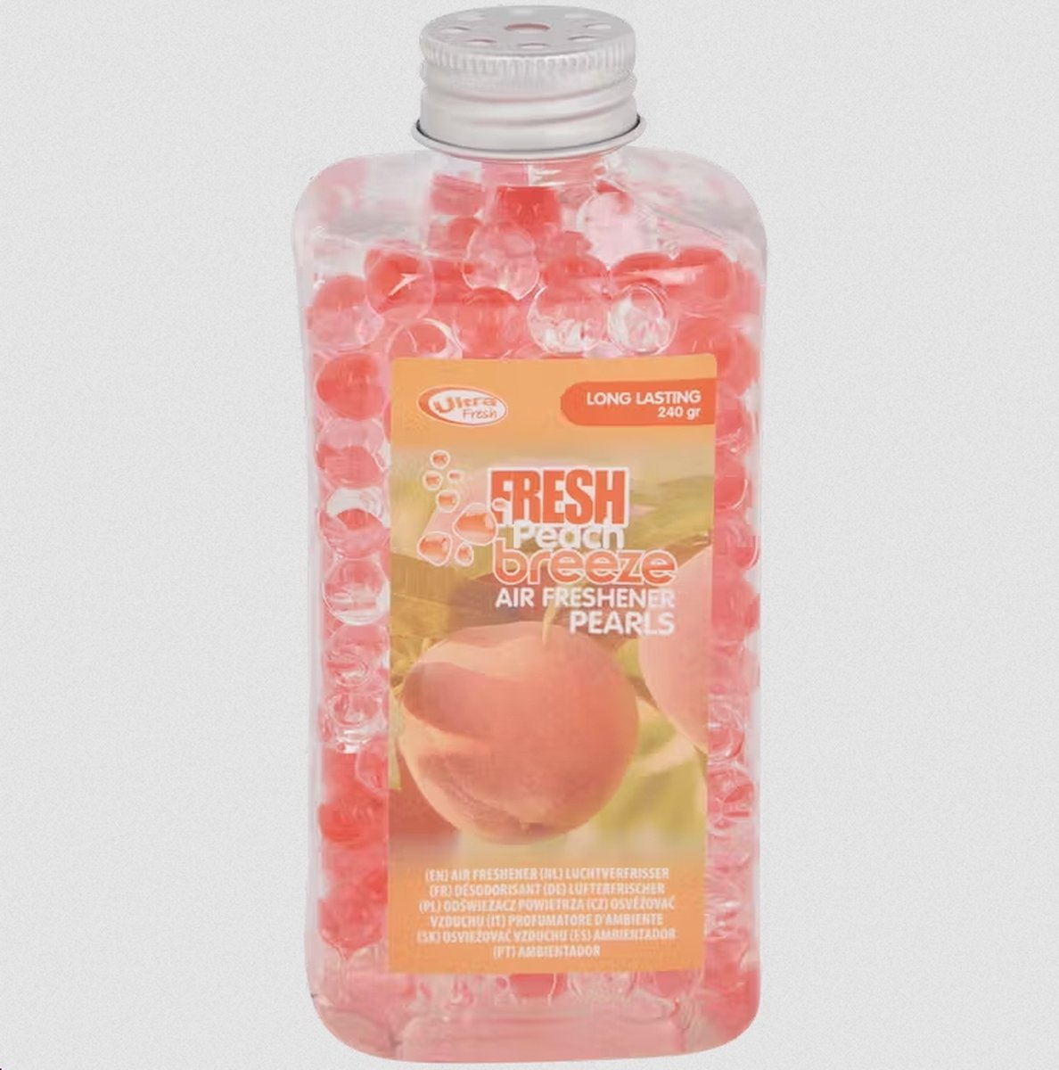 Luchtverfrisser met parels - Fresh Breeze - Peach - 240 gram