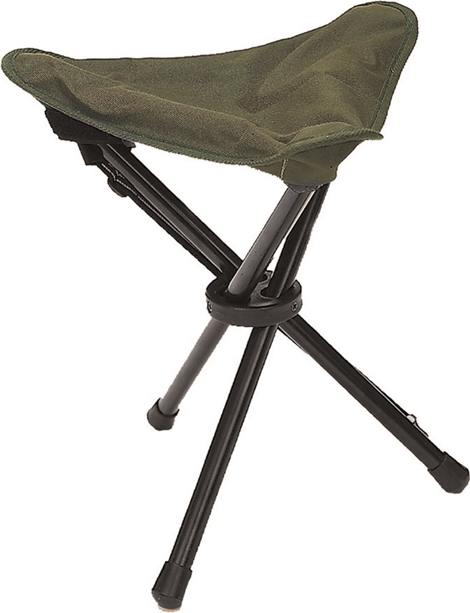 3-poot opvouw kruk - stoel - Groen OD - 3-leg folding stool