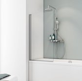 Paroi de baignoire Schulte - 70 x 130 cm - profilé en aluminium - verre de sécurité transparent - art. D16503 01 50
