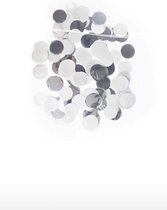 confetti grijs/zilver - decoratie - confetti kanon - verjaardag Versiering zilver - confetti baby girl - gender reveal confetti - Papier Confetti - Party popper confetti