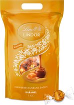 Lindt LINDOR Bonbons de chocolat au lait caramel 1kg - 80 bonbons de chocolat - Emballage refermable