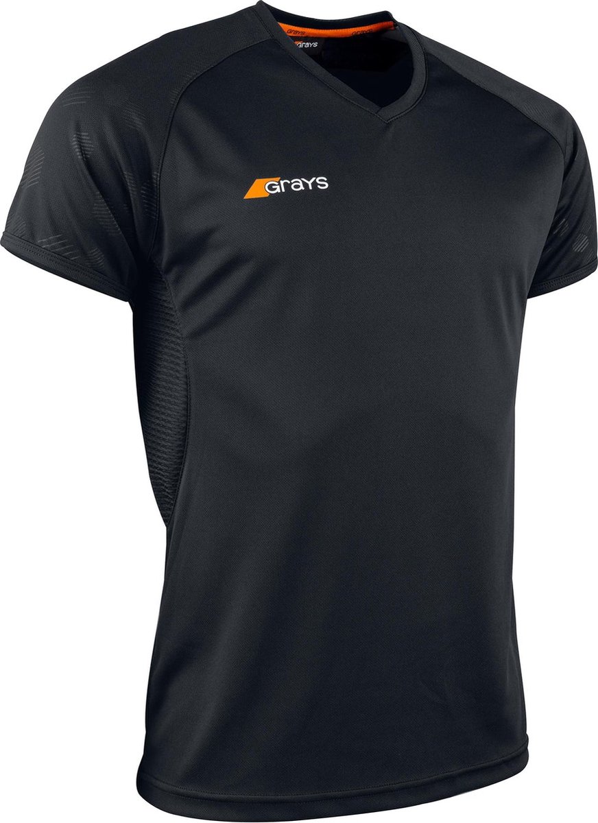 Grays hockeykleding Axis 650 Shirt Jnr Zwart - maat 128