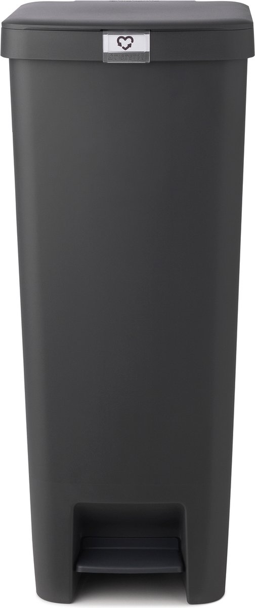 Goedkoopste Brabantia StepUp Prullenbak - Pedaalemmer - 40 liter - Dark Grey