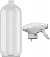 spray bottle 1000 ml - plantenspuit - spray flesje flacon - sprayflacon - sprayflesje leeg - 1 liter
