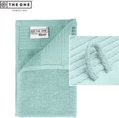 The One Towelling Classic Gastendoek - Kleine handdoek - Hoge vochtopname - 100% Gekamd katoen - 30 x 50 cm- Mint
