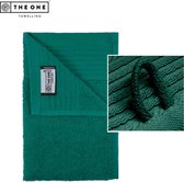 The One Towelling Classic Gastendoek - Kleine handdoek - Hoge vochtopname - 100% Gekamd katoen - 30 x 50 cm- Smaragd groen