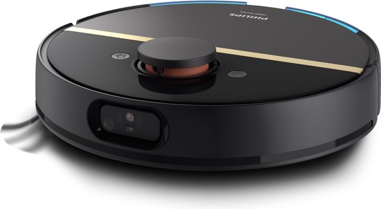 Philips HomeRun Aqua 7000 Series XU7000/01 - Robotstofzuiger met Dweilfunctie - Zwart / Goud - App Connected