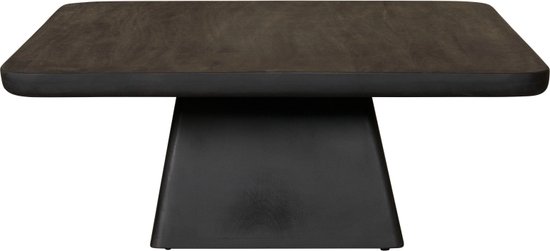 Woonexpress Salontafel Meerlo - Hout - Zwart - 80 x 33 x 80 cm (BxHxD)