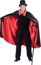 Funny Fashion Halloween verkleed cape - zwart/rood - Carnaval kostuum/kleding
