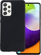 Siliconen back cover case - Geschikt voor Samsung Galaxy A52 / A52 5G / A52s 5G - TPU hoesje zwart