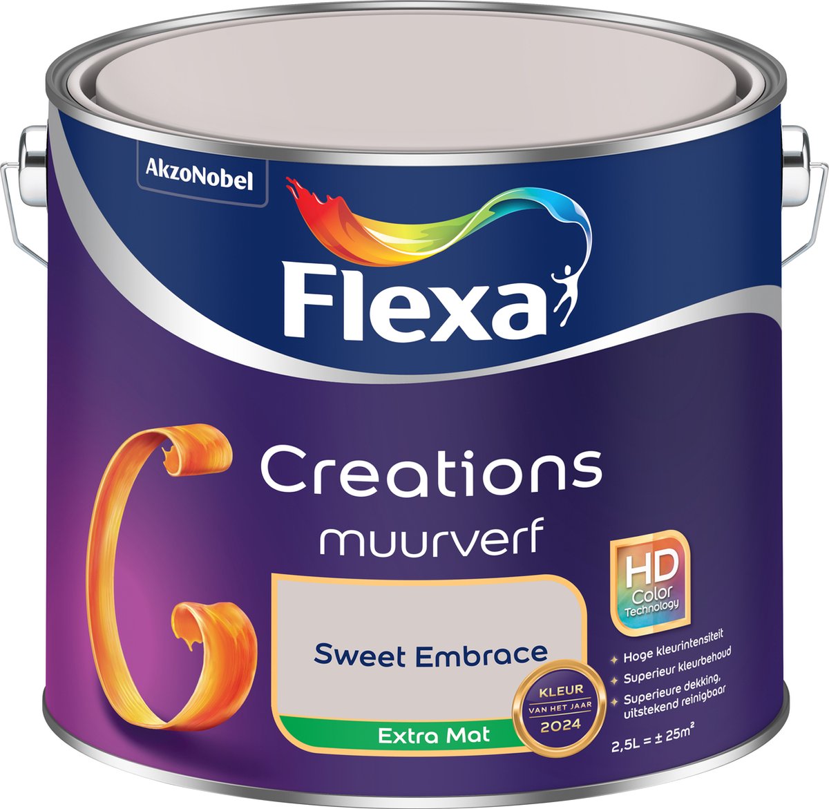 Flexa Creations - Muurverf - Extra Mat - KvhJ 2024 - Sweet Embrace - 2.5L - Flexa