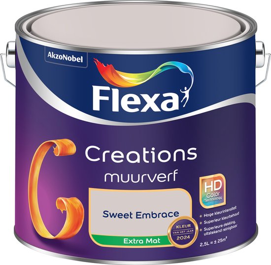 Flexa Creations - Muurverf - Extra Mat - KvhJ 2024 - Sweet Embrace - 2.5L