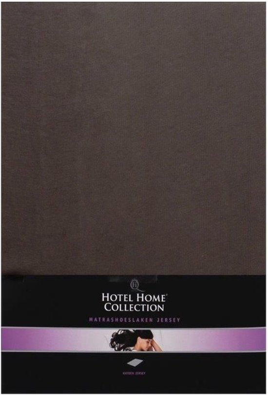 Hotel Home Collection- Drap Hoeslaken en jersey -80/90x200+30 cm-Anthracite