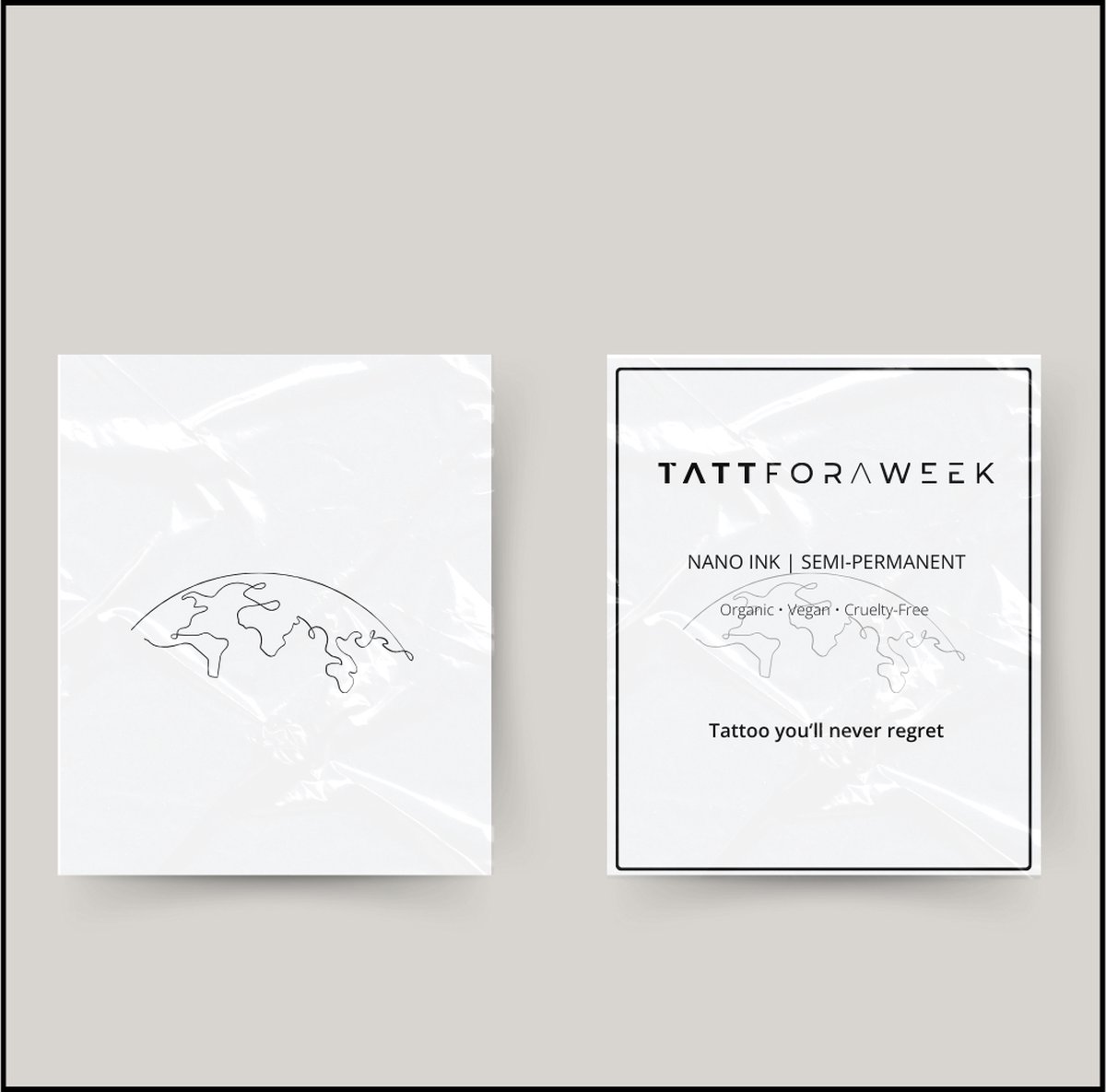 Tijdelijke tattoo aarde | Neptattoo volwassenen | Tijdelijke tattoo voor volwassenen | Temporary tattoo | Plaktattoos voor volwassenen | Neptattoos | Probeer zorgeloos een tattoo | tattforaweek