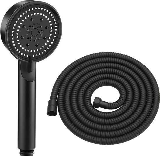 Handdouche Radius Black, 5 Standen, Zwart 99.104.000MB