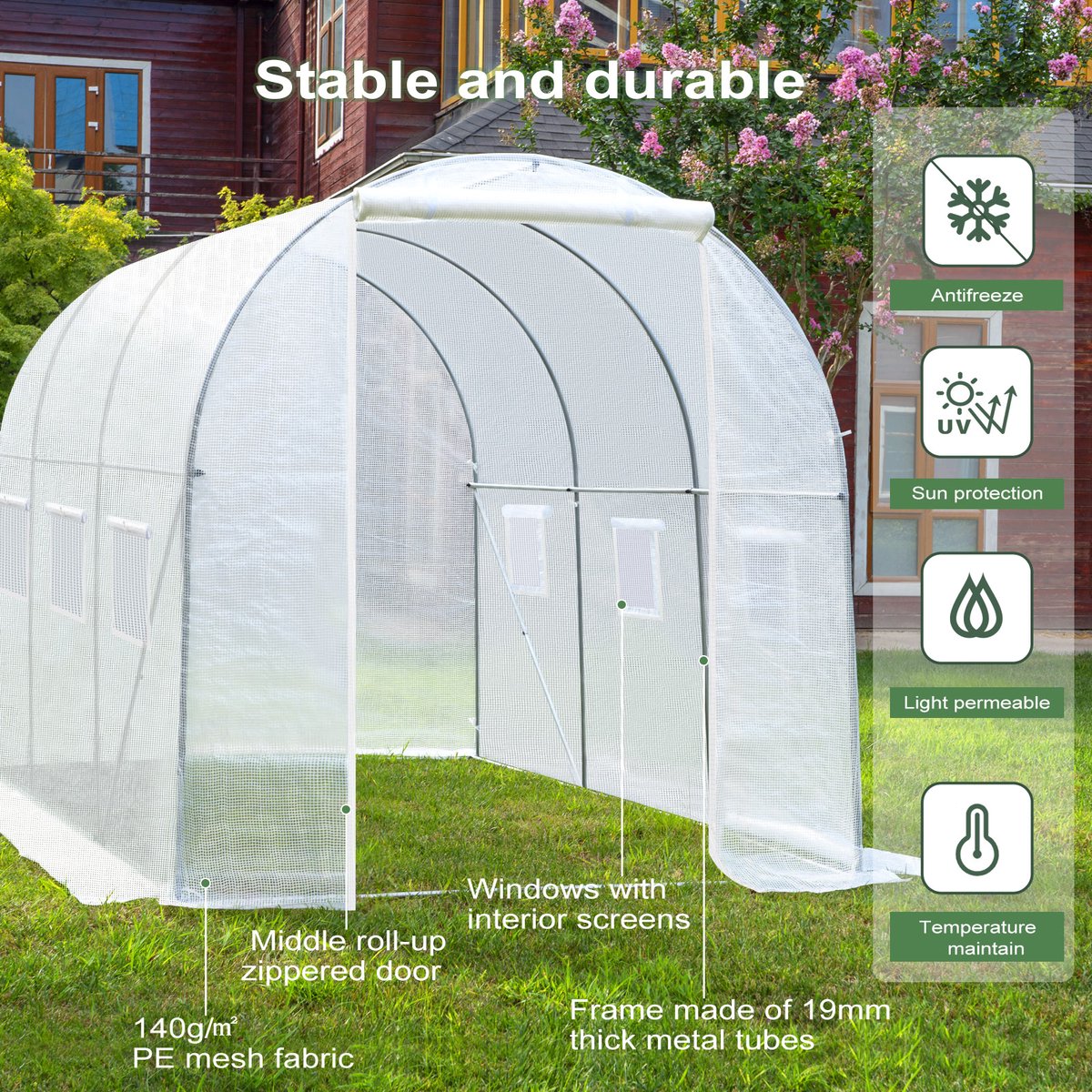 Bâche Polyéthylène 2x6m - 250mu - Transparente Pour Serre Et Protection