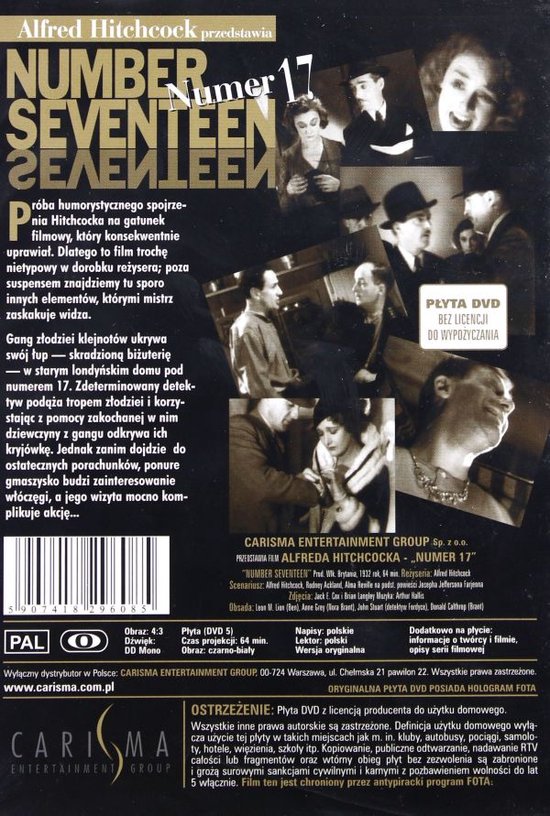 Number Seventeen [DVD]