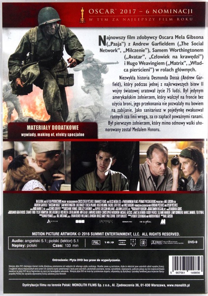 Hacksaw Ridge [DVD] (Dvd), Richard Roxburgh | Dvd's | bol