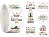 Without Lemon - Kerststickers 2023 - 500 stuks - Sticker size: 2.5cm - Klein - Kerst - Cadeau - Versiering - Verpakking