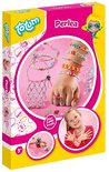 Totum Knutselset Perlea: kraaltjes sieraden en accessoires maken - creatief speelgoed - 2000 delig sieradenpakket