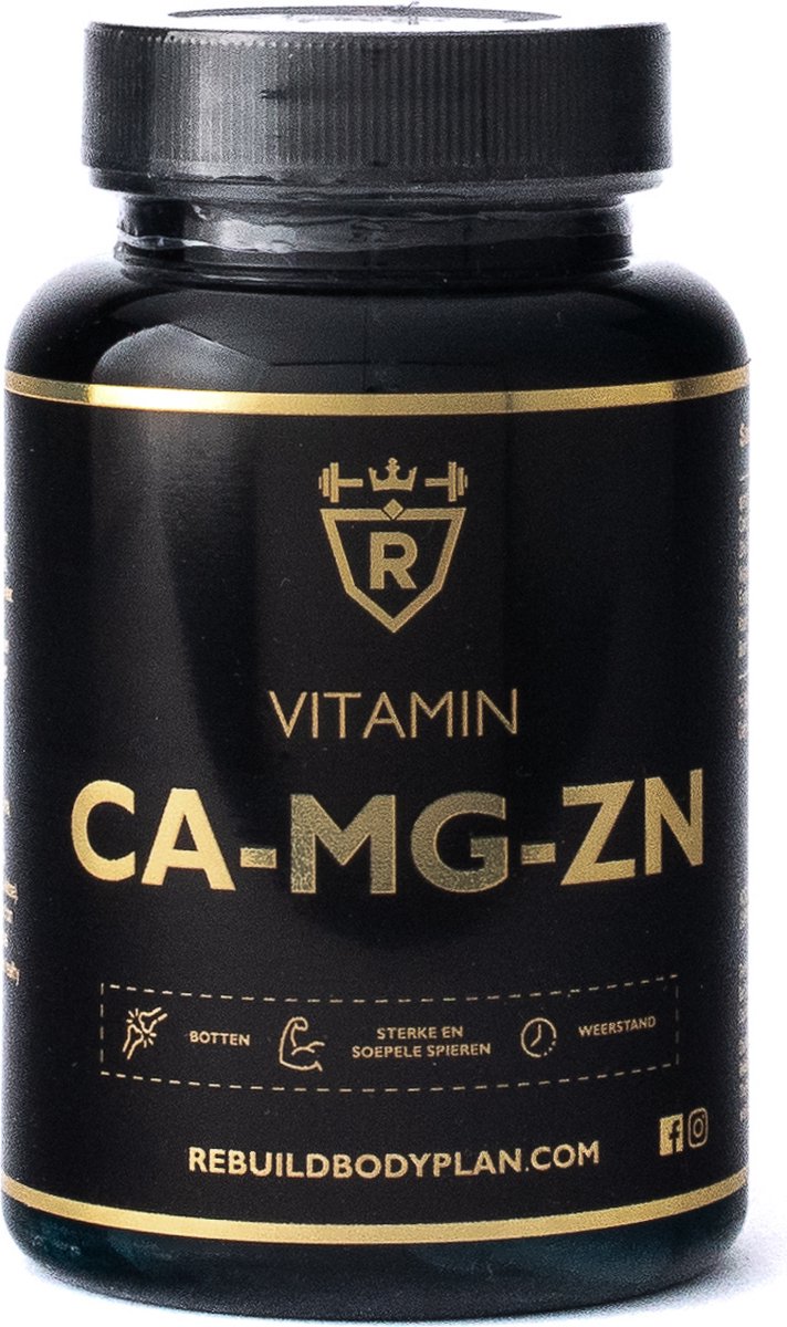 Rebuild Nutrition Calcium-Magnesium-Zink Vitaminesupplement - 60 Tabletten