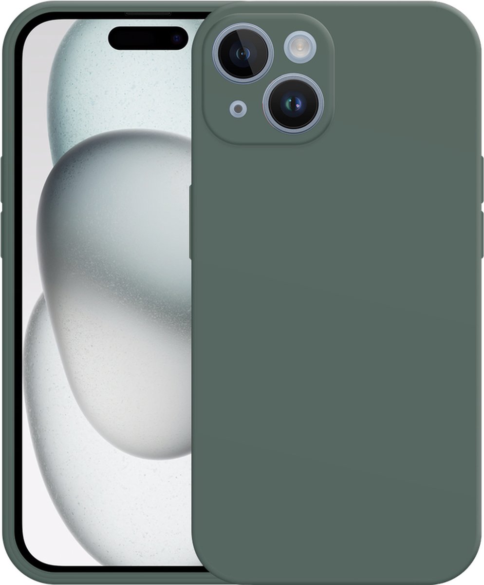 Just in Case hoesje geschikt voor iPhone 15 Hoesje - Color Backcover - Groen
