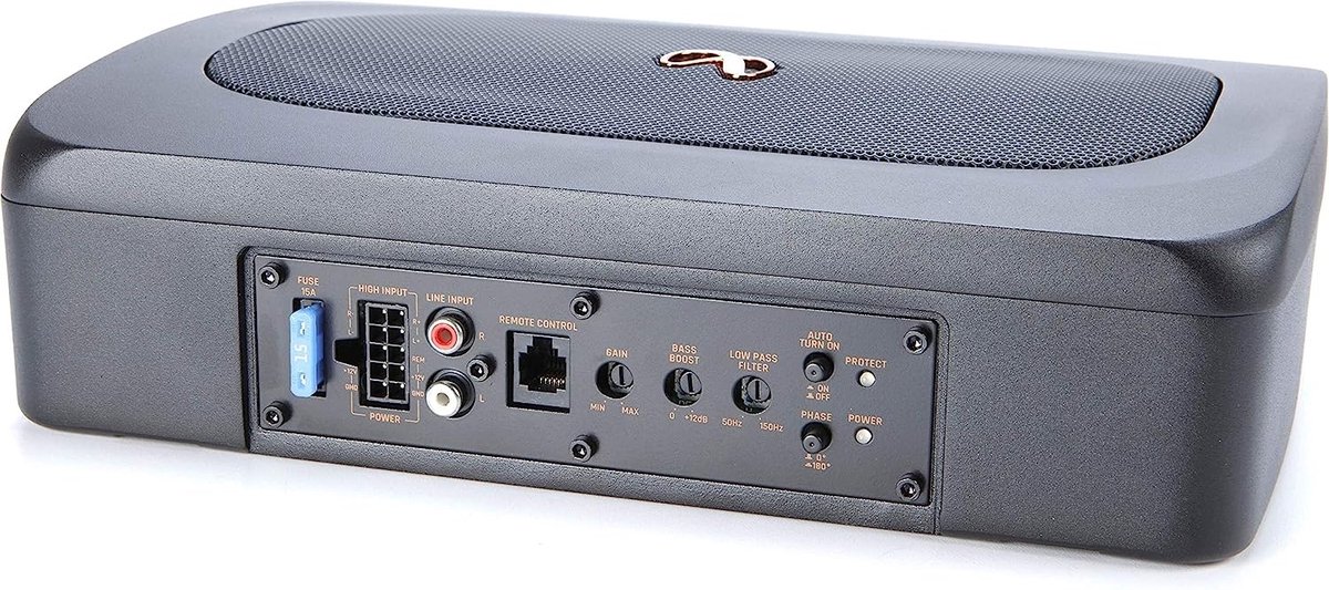 Infinity Basslink Mini Compacte Actieve Underseat Subwoofer 200W met Bassremote – foto 3
