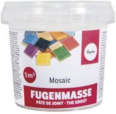Rayher Mozaiek steentjes voegmiddel - kleur wit - 500 gram - mozaieken - 1 m2 - hobby - knutselen