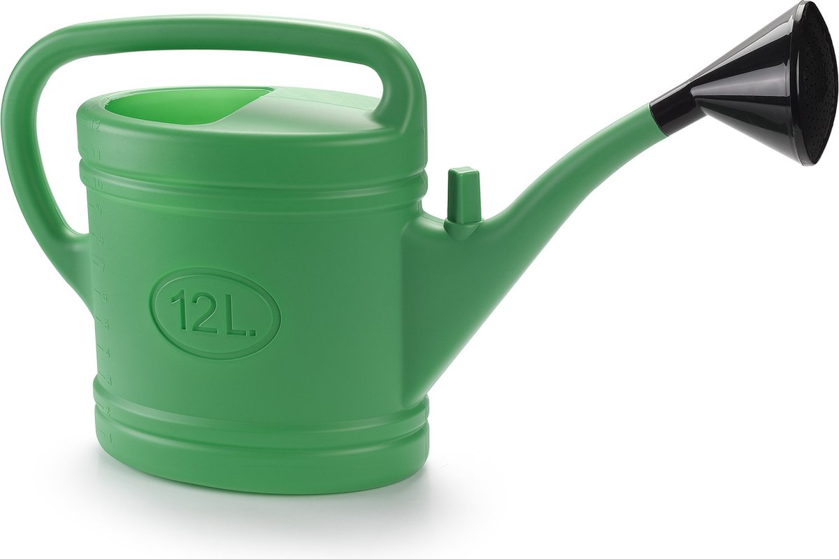 PlasticForte Gieter - groen - afneembare broeskop - 12 liter - 70 x 19 x 41 cm