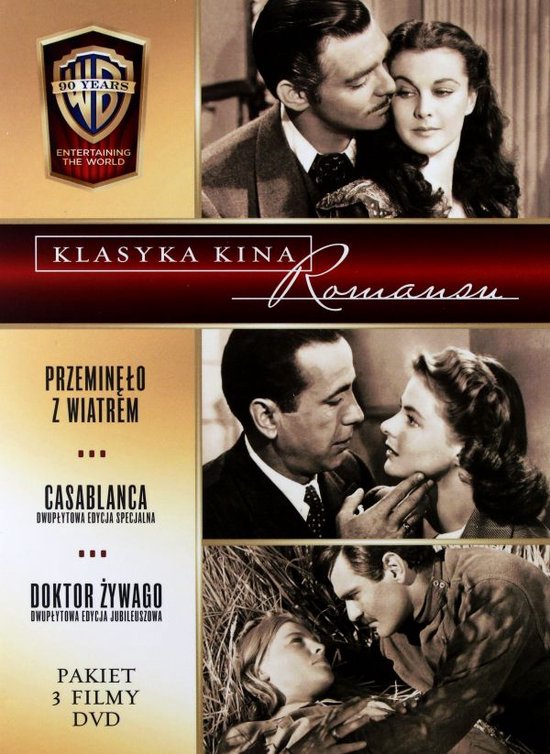Złoty wiek kina. Klasyka Romansu: Casablanca / Doktor Żywago edycja specjalna / Przeminęło z wiatrem [BOX] [5DVD]