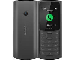 Nokia 110 4G – Zwart – Dual SIM – Inclusief Gratis Lycamobile SIM-kaart