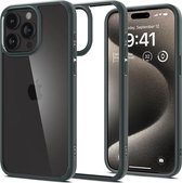 Spigen Geschikt voor Apple iPhone 15 Pro Max - Back Cover Ultra Hybrid Hoesje - Groen