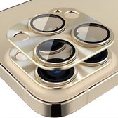 Camera Protector geschikt voor Apple iPhone 14 Pro | Lens Beschermer | Glazen Cameraprotector Bescherming | Tempererd Glass Lensprotector | Beschermglas | Screenprotector | Goud