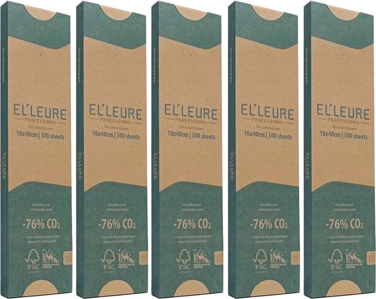 10x Elleure Hair coloring paper 10x40cm