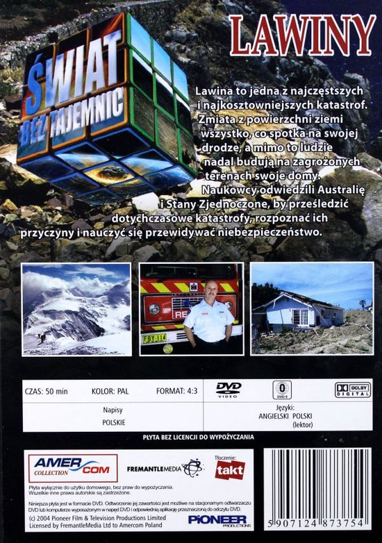 Świat Bez Tajemnic 21: Lawiny [DVD]