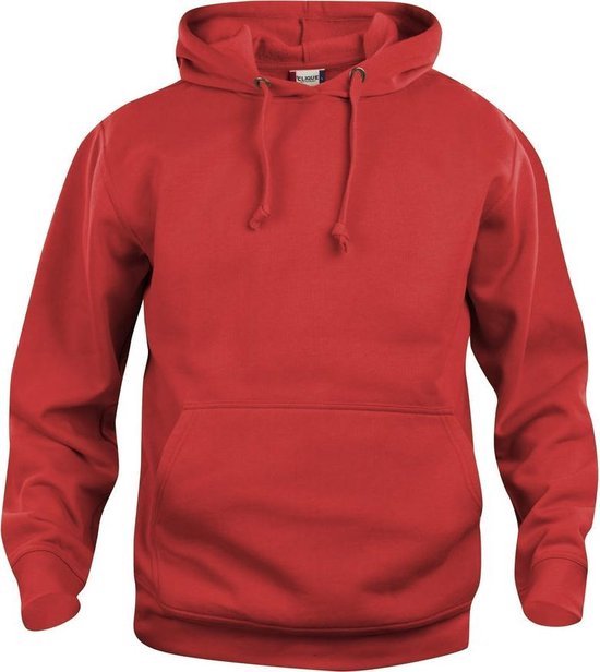 Clique Basic hoody Rood maat M