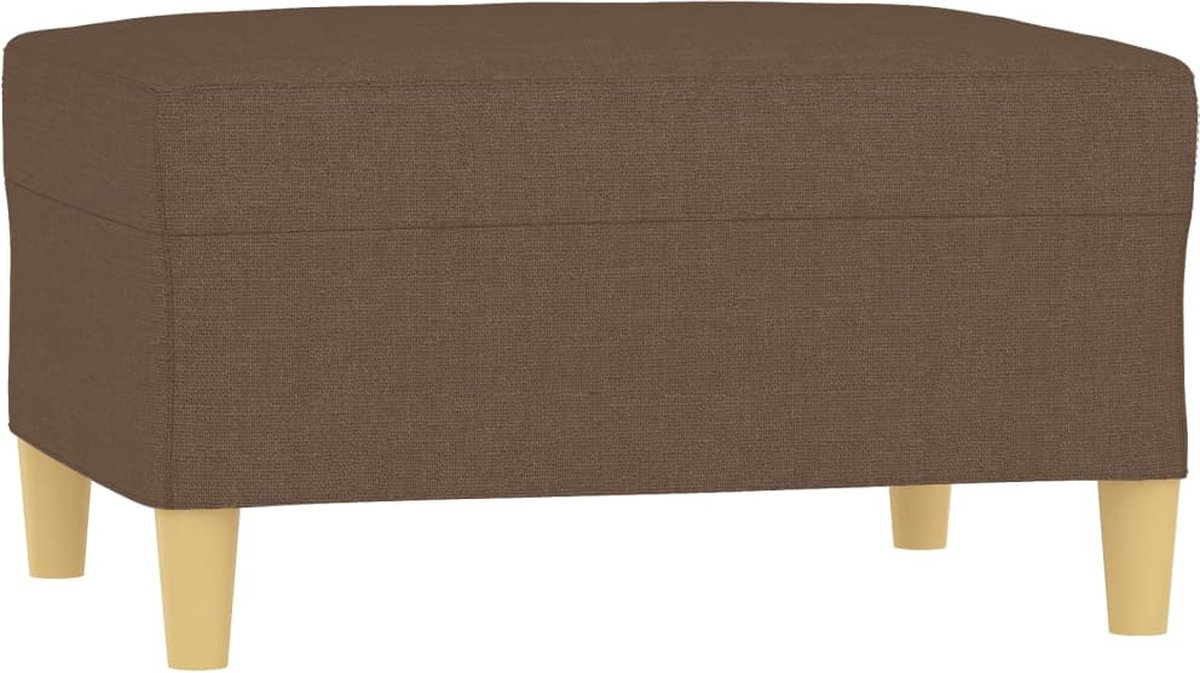 vidaXL - Voetenbank - 70x55x41 - cm - stof - bruin